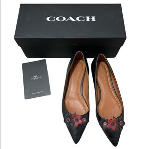 Coach black flats